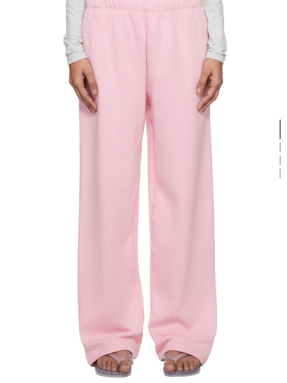 SKIMS
Pink Cotton Fleece Classic Straight Leg Lounge Pants